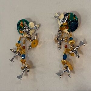 LUNCH AT THE RITZ Airplane Earrings